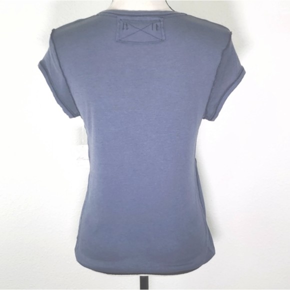 NWT FREE PEOPLE ALWAYS YOURS TEE IN SHADED LAKE SIZE XS - Picture 5 of 5